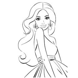 Dibujo para colorear: Barbie (Juguetes y Juegos) #27486 - Dibujos para Colorear e Imprimir Gratis