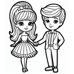 Dibujo para colorear: Barbie y Ken (Juguetes y Juegos) #219775 - Dibujos para Colorear e Imprimir Gratis