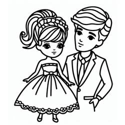Dibujo para colorear: Barbie y Ken (Juguetes y Juegos) #219783 - Dibujos para Colorear e Imprimir Gratis