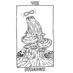 Dibujo para colorear: Carta de Tarot (Juguetes y Juegos) #219843 - Dibujos para Colorear e Imprimir Gratis