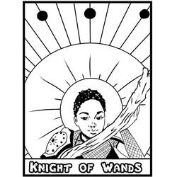 Dibujo para colorear: Carta de Tarot (Juguetes y Juegos) #219844 - Dibujos para Colorear e Imprimir Gratis