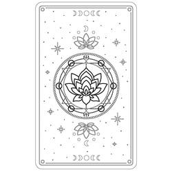 Dibujo para colorear: Carta de Tarot (Juguetes y Juegos) #219849 - Dibujos para Colorear e Imprimir Gratis