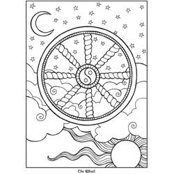 Dibujo para colorear: Carta de Tarot (Juguetes y Juegos) #219853 - Dibujos para Colorear e Imprimir Gratis