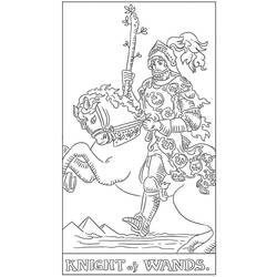 Dibujo para colorear: Carta de Tarot (Juguetes y Juegos) #219855 - Dibujos para Colorear e Imprimir Gratis
