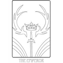 Dibujo para colorear: Carta de Tarot (Juguetes y Juegos) #219856 - Dibujos para Colorear e Imprimir Gratis