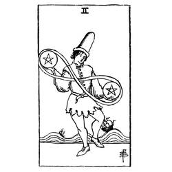Dibujo para colorear: Carta de Tarot (Juguetes y Juegos) #219858 - Dibujos para Colorear e Imprimir Gratis