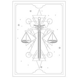 Dibujo para colorear: Carta de Tarot (Juguetes y Juegos) #219860 - Dibujos para Colorear e Imprimir Gratis