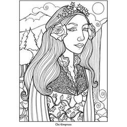 Dibujo para colorear: Carta de Tarot (Juguetes y Juegos) #219867 - Dibujos para Colorear e Imprimir Gratis