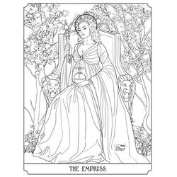 Dibujo para colorear: Carta de Tarot (Juguetes y Juegos) #219869 - Dibujos para Colorear e Imprimir Gratis