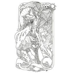 Dibujo para colorear: Carta de Tarot (Juguetes y Juegos) #219870 - Dibujos para Colorear e Imprimir Gratis