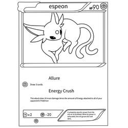 Dibujo para colorear: Carta Pokémon (Juguetes y Juegos) #213895 - Dibujos para Colorear e Imprimir Gratis