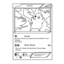 Dibujo para colorear: Carta Pokémon (Juguetes y Juegos) #213907 - Dibujos para Colorear e Imprimir Gratis