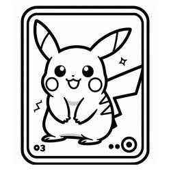 Dibujo para colorear: Carta Pokémon (Juguetes y Juegos) #213910 - Dibujos para Colorear e Imprimir Gratis