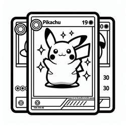 Dibujo para colorear: Carta Pokémon (Juguetes y Juegos) #213911 - Dibujos para Colorear e Imprimir Gratis