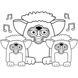 Dibujo para colorear: Furby (Juguetes y Juegos) #218571 - Dibujos para Colorear e Imprimir Gratis