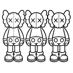 Dibujo para colorear: KAWS (Juguetes y Juegos) #219597 - Dibujos para Colorear e Imprimir Gratis