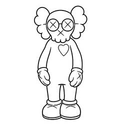 Dibujo para colorear: KAWS (Juguetes y Juegos) #219601 - Dibujos para Colorear e Imprimir Gratis