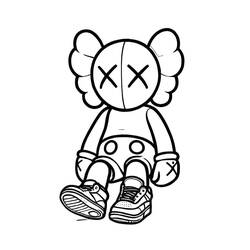 Dibujos para colorear: KAWS - Dibujos para Colorear e Imprimir Gratis