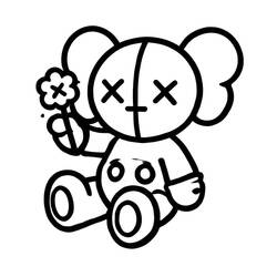 Dibujo para colorear: KAWS (Juguetes y Juegos) #219607 - Dibujos para Colorear e Imprimir Gratis