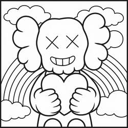Dibujo para colorear: KAWS (Juguetes y Juegos) #219620 - Dibujos para Colorear e Imprimir Gratis