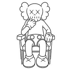 Dibujo para colorear: KAWS (Juguetes y Juegos) #219627 - Dibujos para Colorear e Imprimir Gratis
