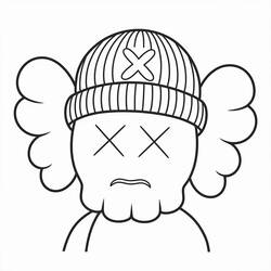 Dibujo para colorear: KAWS (Juguetes y Juegos) #219629 - Dibujos para Colorear e Imprimir Gratis