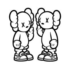 Dibujo para colorear: KAWS (Juguetes y Juegos) #219630 - Dibujos para Colorear e Imprimir Gratis
