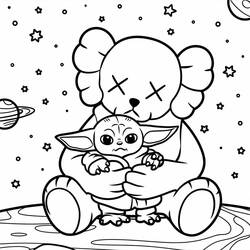 Dibujo para colorear: KAWS (Juguetes y Juegos) #219635 - Dibujos para Colorear e Imprimir Gratis