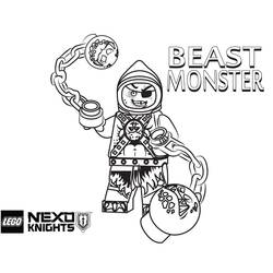 Dibujo para colorear: LEGO Nexo Knights (Juguetes y Juegos) #199161 - Dibujos para Colorear e Imprimir Gratis