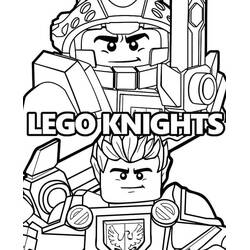 Dibujo para colorear: LEGO Nexo Knights (Juguetes y Juegos) #199164 - Dibujos para Colorear e Imprimir Gratis