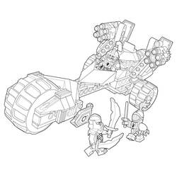 Dibujo para colorear: LEGO Nexo Knights (Juguetes y Juegos) #199168 - Dibujos para Colorear e Imprimir Gratis