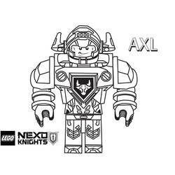Dibujo para colorear: LEGO Nexo Knights (Juguetes y Juegos) #199181 - Dibujos para Colorear e Imprimir Gratis