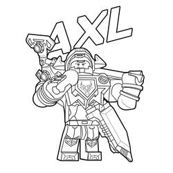 Dibujo para colorear: LEGO Nexo Knights (Juguetes y Juegos) #199189 - Dibujos para Colorear e Imprimir Gratis