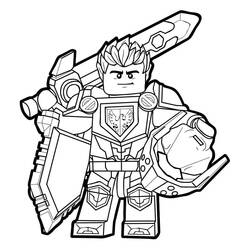 Dibujo para colorear: LEGO Nexo Knights (Juguetes y Juegos) #199192 - Dibujos para Colorear e Imprimir Gratis