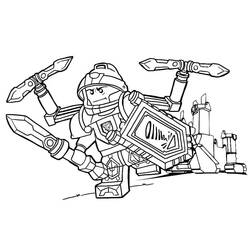 Dibujo para colorear: LEGO Nexo Knights (Juguetes y Juegos) #199197 - Dibujos para Colorear e Imprimir Gratis