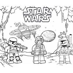 Dibujo para colorear: LEGO Star Wars (Juguetes y Juegos) #200441 - Dibujos para Colorear e Imprimir Gratis