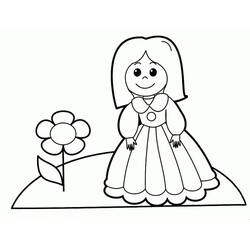 Dibujo para colorear: Muñeca (Juguetes y Juegos) #202199 - Dibujos para Colorear e Imprimir Gratis