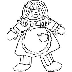 Dibujo para colorear: Muñeca (Juguetes y Juegos) #202203 - Dibujos para Colorear e Imprimir Gratis