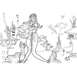 Dibujo para colorear: Muñeca Barbie Sirena (Juguetes y Juegos) #200656 - Dibujos para Colorear e Imprimir Gratis