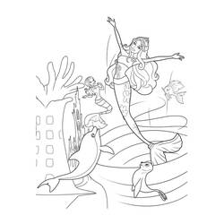 Dibujo para colorear: Muñeca Barbie Sirena (Juguetes y Juegos) #200677 - Dibujos para Colorear e Imprimir Gratis