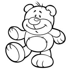 Dibujos para colorear: Osito de Peluche - Dibujos para Colorear e Imprimir Gratis