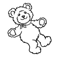 Dibujo para colorear: Osito de Peluche (Juguetes y Juegos) #180423 - Dibujos para Colorear e Imprimir Gratis