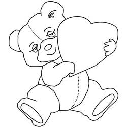 Dibujo para colorear: Osito de Peluche (Juguetes y Juegos) #180430 - Dibujos para Colorear e Imprimir Gratis