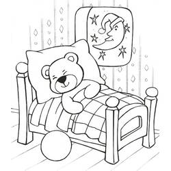 Dibujo para colorear: Osito de Peluche (Juguetes y Juegos) #180432 - Dibujos para Colorear e Imprimir Gratis