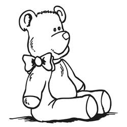 Dibujo para colorear: Osito de Peluche (Juguetes y Juegos) #180436 - Dibujos para Colorear e Imprimir Gratis