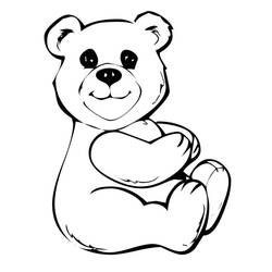 Dibujo para colorear: Osito de Peluche (Juguetes y Juegos) #180439 - Dibujos para Colorear e Imprimir Gratis