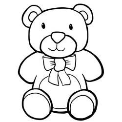 Dibujo para colorear: Osito de Peluche (Juguetes y Juegos) #180447 - Dibujos para Colorear e Imprimir Gratis