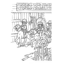 Dibujo para colorear: Playmobil (Juguetes y Juegos) #195467 - Dibujos para Colorear e Imprimir Gratis