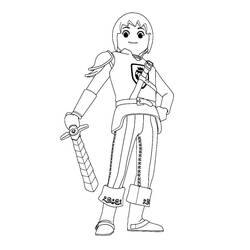 Dibujo para colorear: Playmobil (Juguetes y Juegos) #195501 - Dibujos para Colorear e Imprimir Gratis