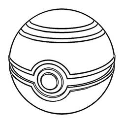 Dibujo para colorear: Pokeball (Juguetes y Juegos) #216475 - Dibujos para Colorear e Imprimir Gratis
